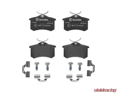 Brembo Brakes Premium Low-Met Brake Pads for Audi & Volkswagen, WVA 20961, 17.2mm Thickness - P85020