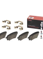 Brembo Brakes Premium Low-Met OE Equivalent Brake Pads for Audi A6, A8, RS4, S4, S6                                     - P85076 - Image 2