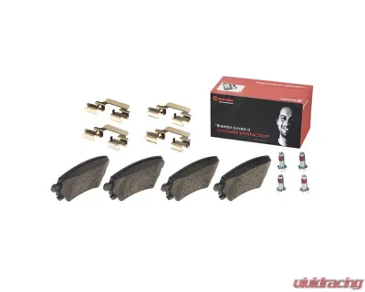 Brembo Brakes Premium Low-Met OE Equivalent Brake Pads for Audi A6, A8, RS4, S4, S6 - P85076