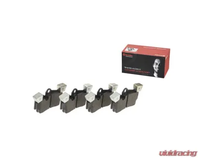 Brembo Brakes Premium Low-Met Brake Pads for Porsche 955 Cayenne 2005-2006, 16.2mm Thickness - P85088