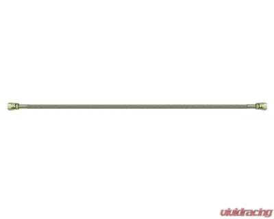 AFCO 18" Long Stainless Steel Flexible Brake Line 3 An Straight Fittings -3 Line - 40265-18