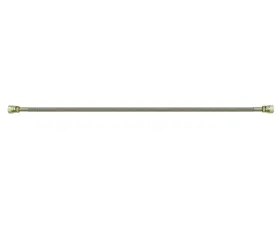 AFCO 24" Long Stainless Steel Flexible Brake Line 3 An Straight Fittings -3 Line