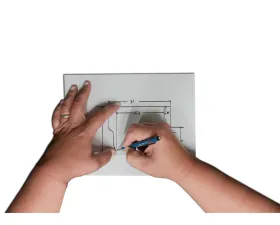 AFCO Custom Build Vertical Street Rod Radiator Black Finish, Dual Fans w/ Black Shroud, No Trans Cooler