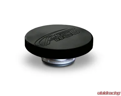 AFCO Black Billet Aluminum Radiator Cap Logo - 80094B