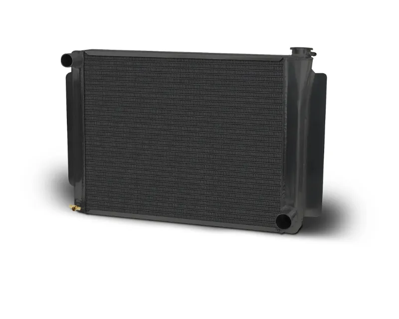 AFCO 26" Single Pass Aluminum Black Radiator Drag/Performance Chevrolet - 80103NPB