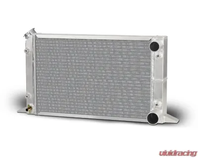 AFCO Lightweight Single Row Sirocco Radiator RH Double Pass w/ Filler Top Left 1.50", 1.75" Outlet - 80104LWN