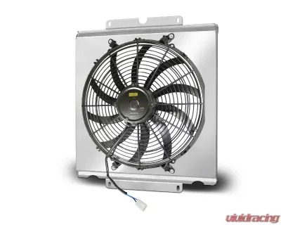 AFCO Aluminum Shroud & 14" Fan 80108NR Dragster/Roadster Radiator - 80108NFAN