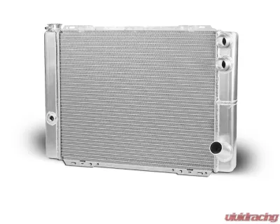 AFCO 27.5" Double Pass Two Male 20AN Inlets Aluminum Radiator Circle Track/Late Model Chevrolet - 80124N-20