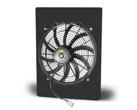 AFCO Aluminum Shroud Only Single Black Shroud Chevrolet Truck 1947-1955