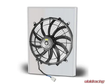 AFCO Aluminum Fan Shroud Single Polished Shroud Chevrolet 1949-1954 - 80139-F-SP-N
