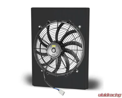 AFCO Aluminum Shroud Only Single Black Shroud Engine Ford 1949-1953 - 80164-F-SB-N