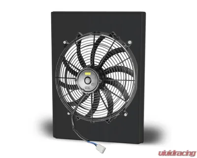 AFCO Aluminum Shroud Only Single Black Shroud Chevrolet 1942-1948 - 80166-F-SB-N