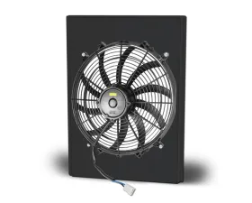 AFCO Aluminum Shroud Only Single Black Shroud Chevrolet 1957