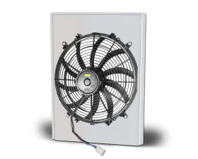 AFCO Aluminum Shroud Only Single Polished Shroud Chevrolet Engine Ford 1940