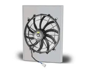 AFCO Aluminum Shroud Only Single Satin Shroud Chevrolet Engine Ford 1940