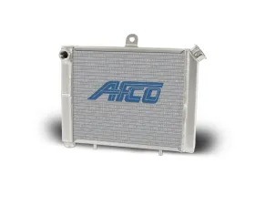 AFCO Aluminum Satin Radiator Cage Mount Double Pass 3/4 NPT Female Inlet/Outlet for Mini/Micro Sprint