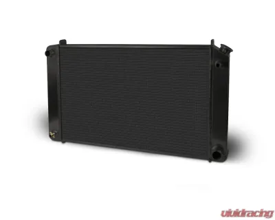 AFCO Aluminum Black Radiator Single Pass Chevy Chevrolet Truck & Blazer 1973-1981 - 80242-B-NA-N