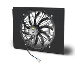 AFCO Aluminum Shroud Only Single Black Shroud Chevrolet Truck & Blazer 1967-1972