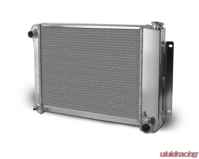 AFCO 28" Wide Aluminum Satin Radiator Small Block/Big Block Chevrolet Camaro w/ BBC & SBC 1967-1969 - 80251-S-NA-N
