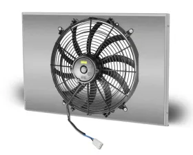 AFCO Aluminum Shroud Only Single Satin Shroud Downflow Chevrolet Chevelle 1966-1967