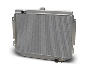 AFCO Aluminum Satin Radiator Downflow Chevrolet Chevelle w/ BBC & SBC 1966-1967