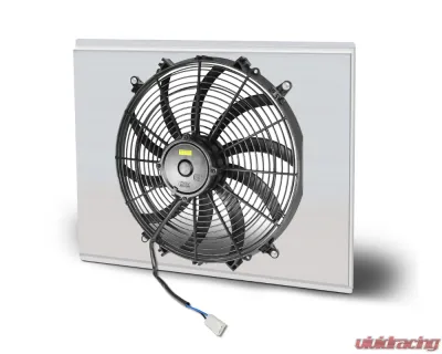 AFCO Aluminum Shroud Only Single Polish Shroud Crossflow Chevrolet Chevelle 1968-1977 - 80253-F-SP-N