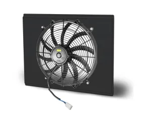 AFCO Aluminum Shroud Only Single Black Shroud Chevrolet Camaro 1970-1981