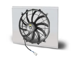 AFCO Aluminum Shroud Only Fan Shroud Single Polished Chevrolet Camaro w/ BBC & SBC 1982-1992