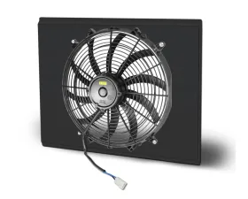 AFCO Aluminum Shroud Only Single Black Shroud Pontiac LeMans | Chevrolet Monte Carlo 1978-1987