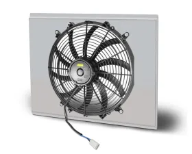 AFCO Aluminum Shroud Only Single Satin Shroud Chevrolet Corvette w/ BB & SB 1973-1976