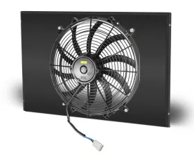 AFCO Aluminum Shroud Only Single Black Shroud Chevrolet Nova 1962-1967