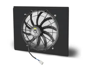 AFCO Aluminum Shroud Only Single Black Shroud Chevrolet Nova BB | SB 1968-1974