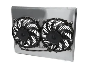 AFCO Aluminum Shroud Only Dual Satin Shroud Pontiac Firebird | Trans Am 1970-1981