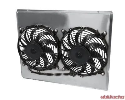 AFCO Aluminum Shroud Only Dual Satin Shroud Pontiac Firebird | Trans Am 1970-1981 - 80290-F-DS-Y