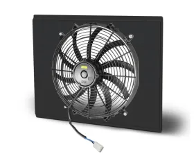 AFCO Aluminum Shroud Only Single Black Shroud Pontiac Firebird | Trans Am 1970-1981