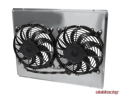 AFCO Aluminum Shroud Only Dual Satin Shroud Pontiac GTO 1964-1967 - 80298-F-DS-N