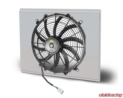 AFCO 20" x 18.63" 16" S Blade Fan Aluminum Fan & Shroud Kit - 80404FAN