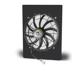 AFCO Aluminum Shroud Only Single Black Shroud Ford 1942-1948