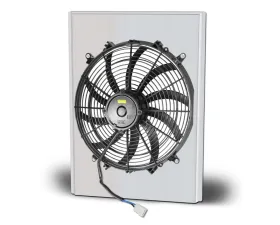 AFCO Aluminum Shroud Only Single Polished Shroud w/ Trans CoolerFord 1936