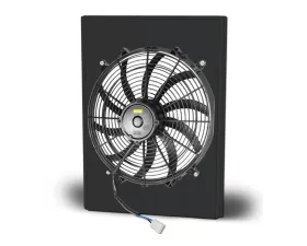 AFCO Aluminum Shroud Only Single Black Shroud Ford 1949-1953