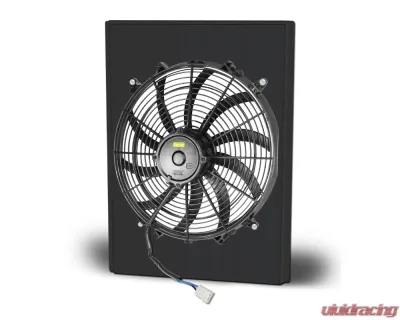 AFCO Aluminum Shroud Only Single Black Shroud Ford 1949-1953 - 81164-F-SB-N