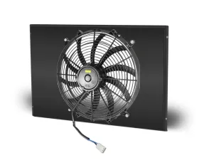 AFCO Single Black Shroud Aluminum Shroud Only Ford Deluxe 1939