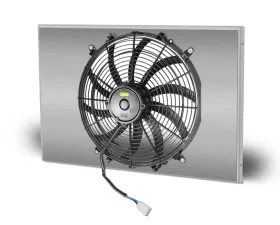 AFCO Down Flow Aluminum Shroud Only Mopar Driver Inlet Single Satin Shroud 26