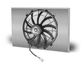 AFCO Aluminum Shroud Only Mopar Driver Inlet Single Satin Shroud 22