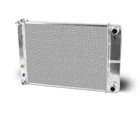 AFCO Aluminum Polish Radiator Double Pass w/ Transcooler Chevrolet Truck & Blazer w/ LSX Motor 1973-1987