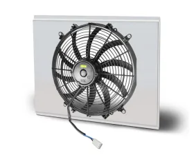 AFCO Aluminum Shroud Only Single Polished Shroud Chevrolet Truck & Blazer LSX 1967-1972