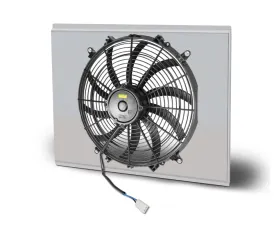 AFCO Aluminum Shroud Only Single Satin Shroud Chevrolet Truck & Blazer LSX 1967-1972