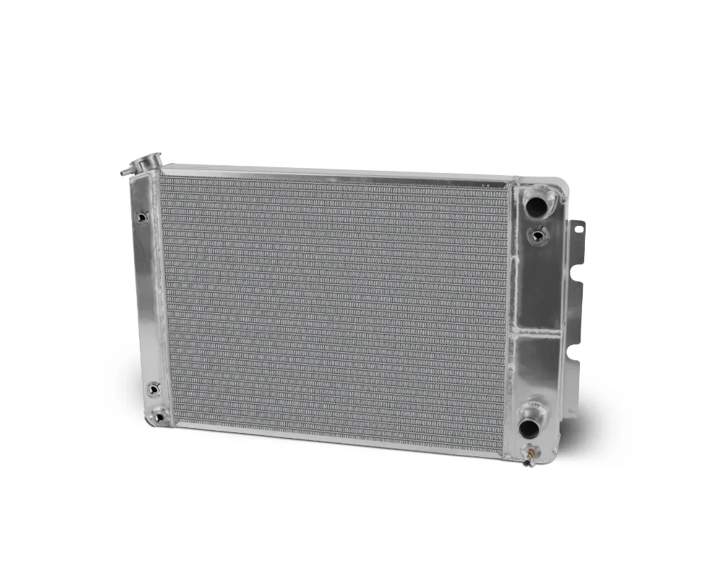 AFCO 28" Wide Aluminum Satin Radiator Double Pass Chevrolet Camaro w/ LSX 1967-1969 - 84251-S-NA-N