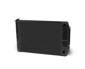 AFCO Aluminum Black Radiator Double Pass Crossflow Chevrolet Chevelle w/ LSX 1966-1967