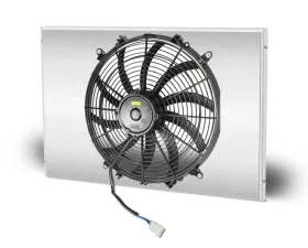 AFCO Aluminum Shroud Only Single Polish Shroud Double Pass Crossflow Chevrolet Chevelle w/ LSX 1966-1967